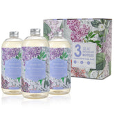 ROMIIE ZOI liquid hand soap refill three-pack bottles for long lasting use.