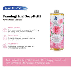 ROMIIE ZOI rose fragrance lather close-up showing rich foam and luxury