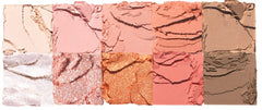 rom&nd Better Than Palette 102g Matte shades close-up with creamy texture and blendability