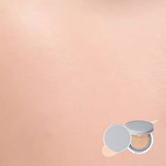 Rom&nd Nu Zero Cushion 02 Pure 21 swatch showing smooth, buildable coverage