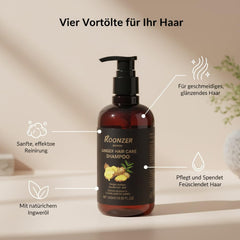ROONZER Ginger Shampoo ginger-oil-drops highlight ginger root oil for scalp nourishment