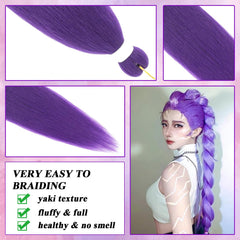 Rootoo purple braiding hair cosplay look for vibrant character recreations