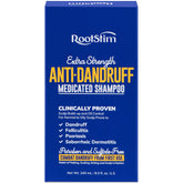 RootStim seborrheic-dermatitis-shampoo bottle shows medicated formula for flakes relief.