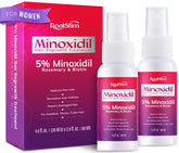 RootStim Women's 5% Minoxidil spray bottle shown for daily use and 60ml capacity