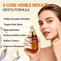 RoowLtne Retinol Serum drop-on-skin demonstrates hydration and renewal.