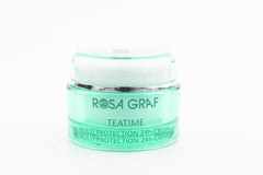 Rosa Graf T-Time cream packaging highlights premium day care for sensitive skin