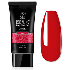 rosalind 2oz red poly nail gel bottle for at-home manicure