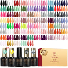 ROSALIND 75 colors gel polish palette showcasing vibrant shades for everyday nails.