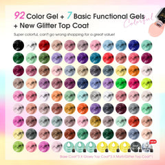 ROSALIND 92-color swatch display for creative nail art ideas