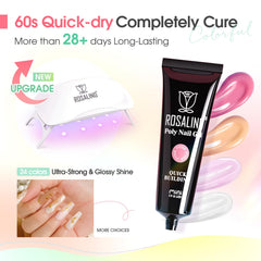 ROSALIND base coat enhances adhesion for longer-lasting wear.