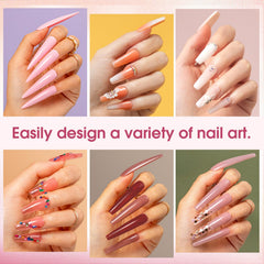 Rosalind base coat and top coat bottles for lasting finish.