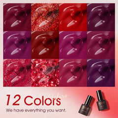 ROSALIND burgundy red gel polish for rich color and smooth coverage