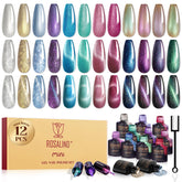 ROSALIND cat-eye gel polish with magnet for customizable magnetic nail designs.