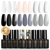 ROSALIND gel nail polish set with color swatches for at-home manicure inspiration.