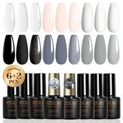 ROSALIND gel nail polish set with color swatches for at-home manicure inspiration.
