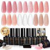 ROSALIND jelly gel nude pink colors offer a soft, buildable sheer manicure.