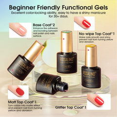 ROSALIND matte top coat bottle for a chic satin finish.