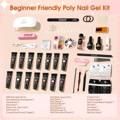 ROSALIND nail art accessories kit with glitter and rhinestones for creative designs