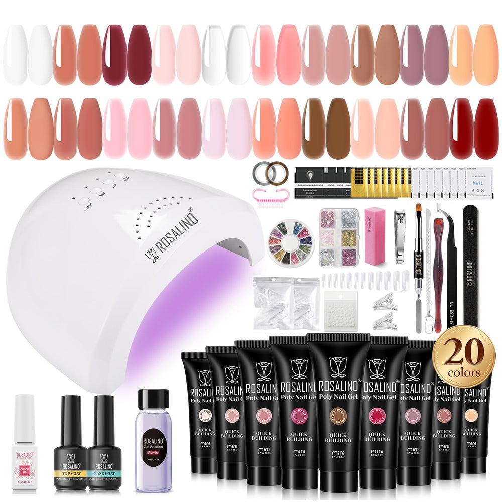 Rosalind poly nail gel colors palette for durable home manicures.