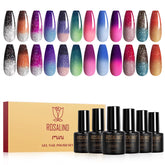 ROSALIND thermal gel polish bottle close-up showing color-changing effect