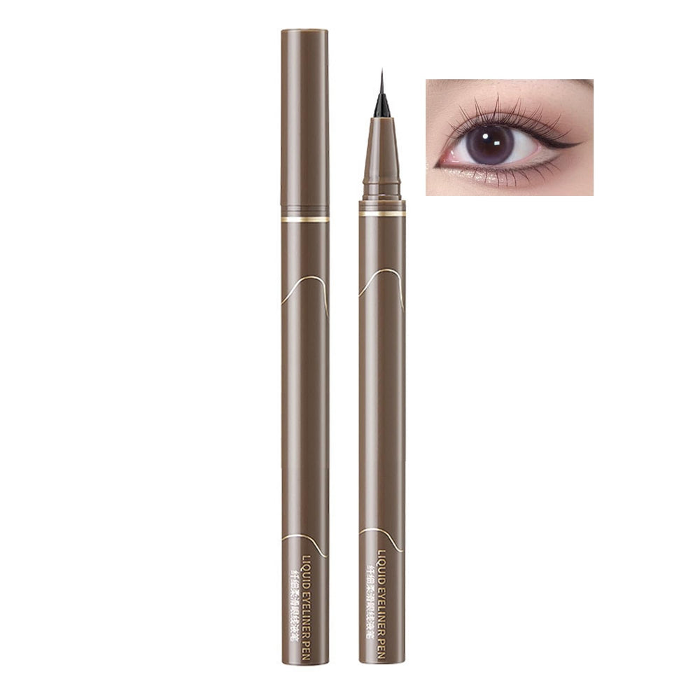 Rosarden Black Liquid Eyeliner bottle close-up showing bold pigment.