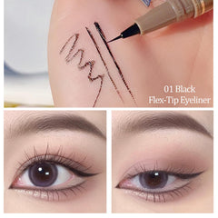 Rosarden Black Liquid Eyeliner pen tip for ultra-fine precision.