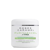 Rose & Caramel Purity Xtra bottle close-up showing premium self-tan remover design and branding.