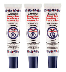 Rosebud Salve Original tubes in front view pack—compact multitasker for lips and skin.