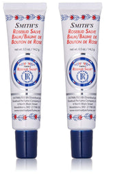Rosebud Salve Original tubes — front view; soothing lip moisture and skin comfort.