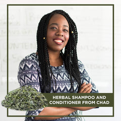 Ambunu steeping process for preparing a scalp-friendly cleansing infusion.