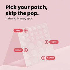 ROSELYNBOUTIQUE tea tree oil patch closeup suggests gentle, drug-free care.