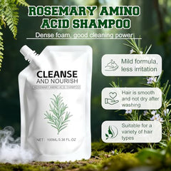 Rosemary Amino Acid Shampoo bottle front view showing nourishing formula for scalp vitality