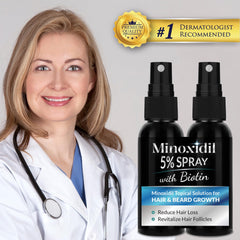 Rosever Minoxidil beard-growth spray highlights facial hair growth for men.