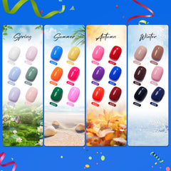 Rosiour 24-color swatches chart previews shades for easy selection