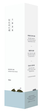 Round Lab 1025 Dokdo Mud Pack texture close-up showing purifying clay for clearer pores.