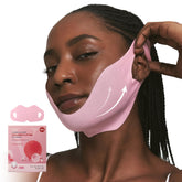 ROUND LAB Camellia Deep Collagen V lifting mask enhances the jawline for a firmer look.