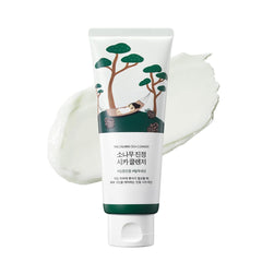ROUND LAB Pine Calming Cica Cleanser foaming action for deep cleansing.