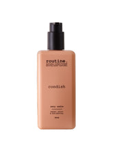 Routine Deep Hair Conditioner bottle pour showing easy application and hydration