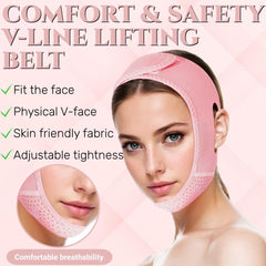 ROWMATE V Line lifting mask adjustable strap provides snug fit.