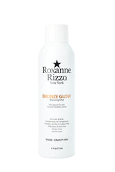 Roxanne Rizzo Bronze Glow bottle pump for quick, even self tan on face and body