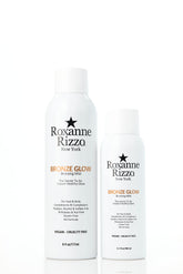 Roxanne Rizzo Bronze Glow Duo bottle front for instant face and body bronze.