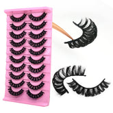 Royaomis false eyelash D Curl S06 10-pairs for a dramatic yet natural look.