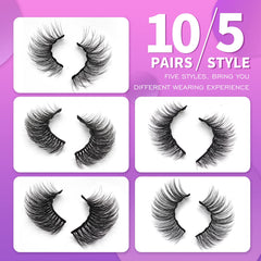Royaomis magnetic eyelashes kit enables quick, glue-free application for busy mornings.