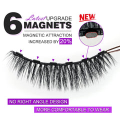 Royaomis magnetic eyeliner application closeup showing precise line for easy wear
