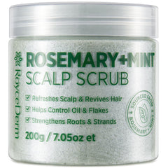 RoyceDerm Rosemary Mint Scalp Scrub bottle ready for a refreshing cleanse