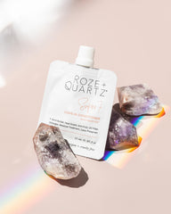Roze + Quartz provides heat guard during styling for safer heat use