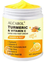 ROZINO Alcarol turmeric cream jar front view for deep moisturization