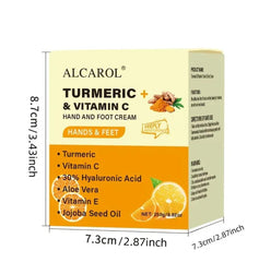 Close-up of ROZINO Alcarol ingredients like turmeric and hyaluronic acid for hydration