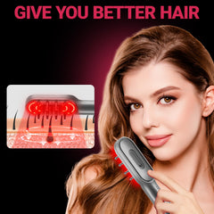 RRZIOM Laser Hair Growth Comb back view shows compact travel-friendly profile