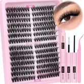 Ruairie lash clusters kit 280pcs for at-home DIY extensions